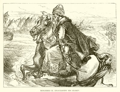 Muhammed II, Deniz adamlarını teşvik ediyor by English School