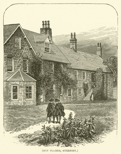 Mon Plaiser, Guernsey (gravür) by English School