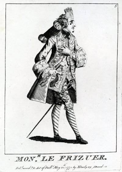 Mons. Le Frizuer, 1771 by English School
