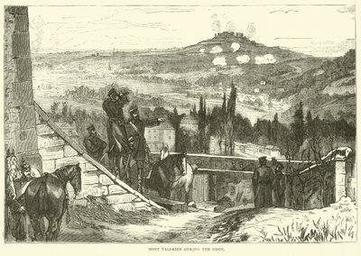 Kuşatma sırasında Mont Valerien, Ekim 1870 by English School
