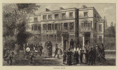 Montagu Evi (gravür) by English School