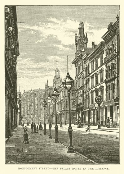 Montgomery Caddesi, uzaktaki Palace Hotel by English School