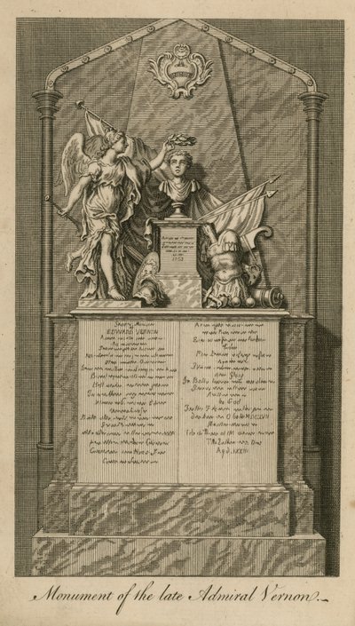 Amiral Edward Vernon Anıtı by English School