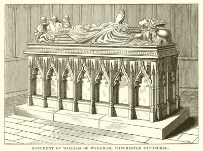 Wykeham William Anıtı, Winchester Katedrali by English School