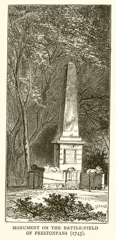 Prestonpans Savaş Alanı Anıtı (1745) by English School