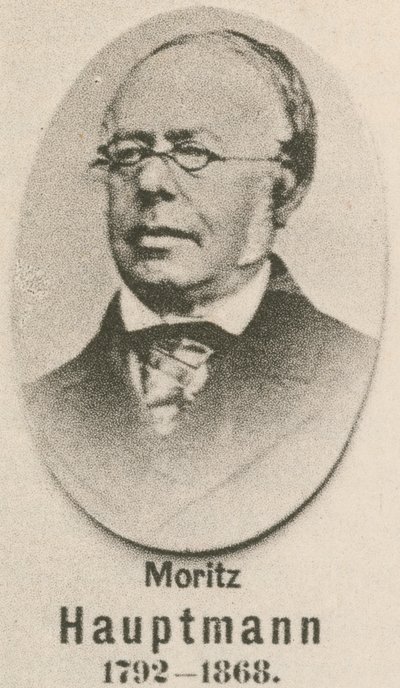 Moritz Hauptmann (gravür) by English School