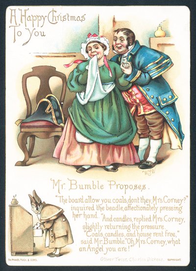 Bay Bumble ve Bayan Corney, Noel Kartı by English School