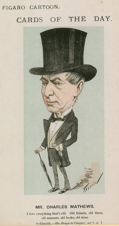 Bay Charles Mathews, çizgi film by English School