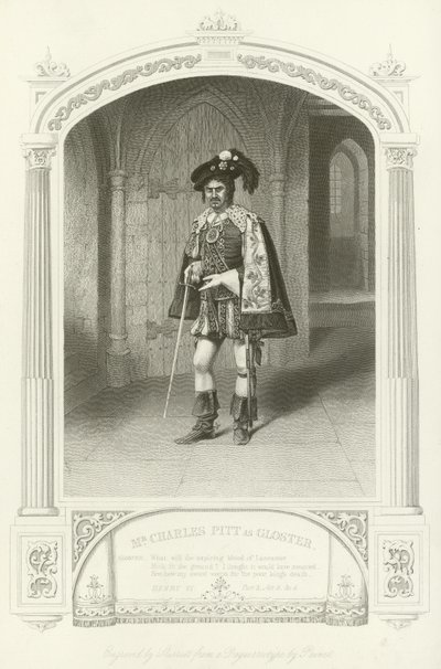 Bay Charles Pitt Gloster, Henry VI, Bölüm III olarak by English School