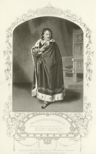 Bay Couldock Richard III, Richard III, Perde IV, Sahne II olarak by English School