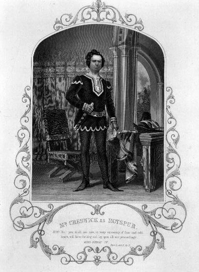 Bay Creswick, Hotspur rolünde, Henry IV