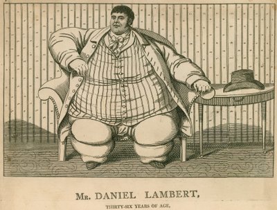 Bay Daniel Lambert, 36 yaşında 50 taş ağırlığındaydı. by English School