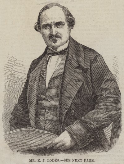 Bay EJ Loder (gravür) by English School