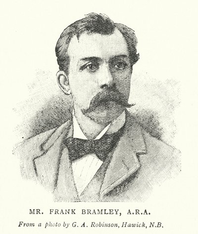 Bay Frank Bramley, ARA (gravür) by English School