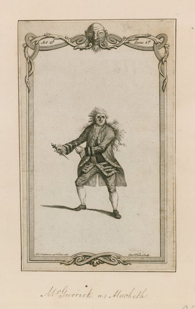 Bay Garrick Macbeth olarak by English School
