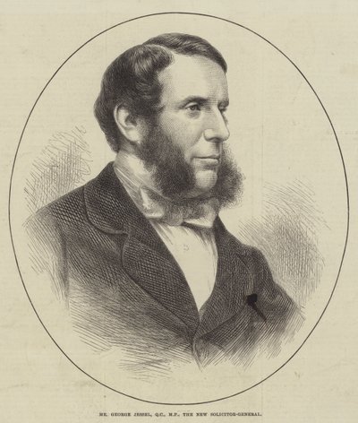 Bay George Jessel, QC, MP, Yeni Başsavcı (gravür) by English School