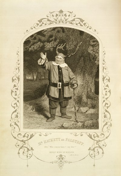Bay Hackett as Falstaff, Act V Scene 5, William Shakespeare
