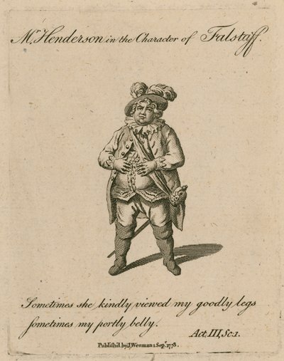 Bay Henderson, Falstaff karakterinde by English School