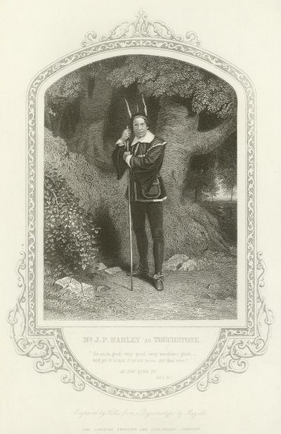 Mihenk Taşı olarak Bay JP Hartley, İstediğiniz Gibi, Bölüm V, sahne i by English School