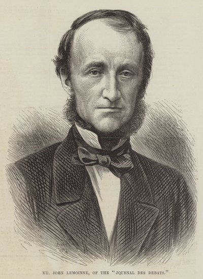 Bay John Lemoinne, "Journal des Debats" (gravür) by English School