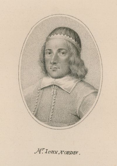 Bay John Norden, haritacı by English School