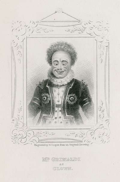Bay Joseph Grimaldi Palyaço olarak by English School