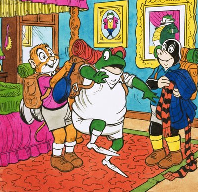 Bay Toad yürüyüşe hazırlanıyor by English School