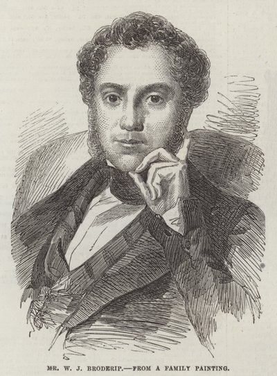 Bay WJ Broderip (gravür) by English School