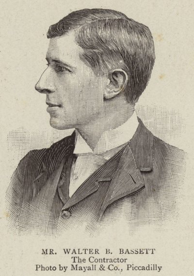 Bay Walter B Bassett (gravür) by English School