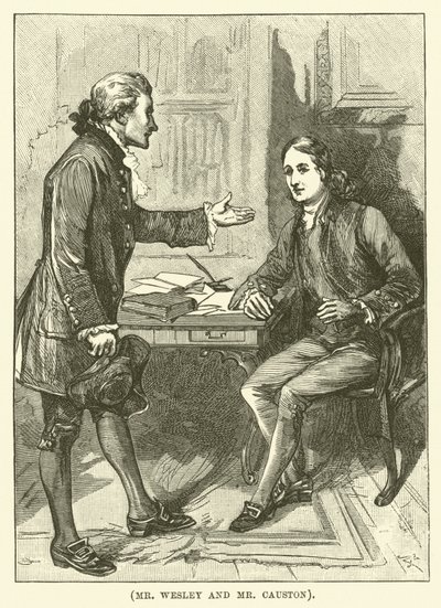 Bay Wesley ve Bay Causton (gravür) by English School