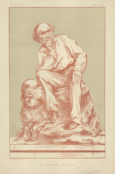 Bay William Ewart Gladstone ve Bay Charles Bradlaugh by English School