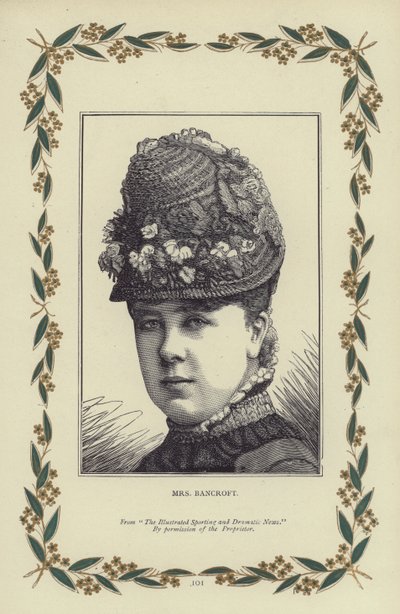 Bayan Bancroft (gravür) by English School
