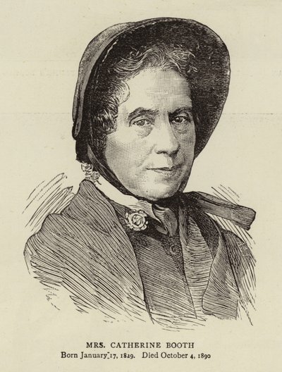 Bayan Catherine Booth (gravür) by English School