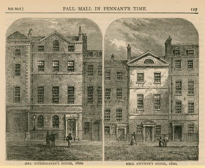 Bayan Fitzherberts Evi ve Nell Gwynnes Evi, 1820 by English School