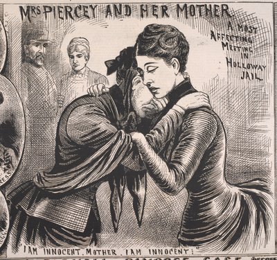 Bayan Piercey ve Annesi, Illustrated Police News, 22 Kasım 1890 (baskı) by English School