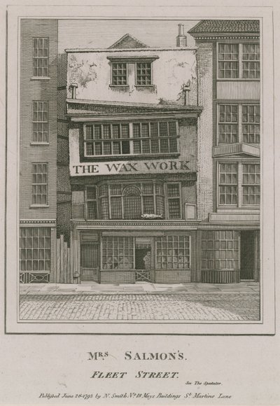 Bayan Salmons, Balmumu İşi, Fleet Sokağı by English School