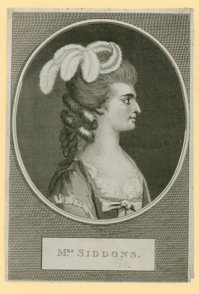 Bayan Sarah Siddons, oyuncu by English School
