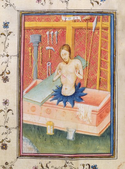Ms 24 f.8 v. Tutkunun Aletleri ile İsa, Knightley Psalter