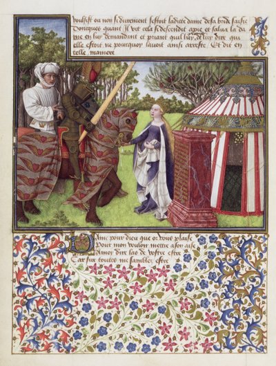 Ms. 2597 Heart and Desire with Hope evinde House, Rene dAnjou tarafından yazılan Livre du Coeur dAmours Espris