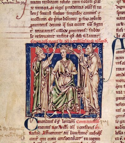 Ms 6712 (A.6.89) fol.126v William II (c.1057-1100) Flores Historiarum