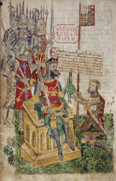 Bayan Cotton Faustina B. VII, f.27 William I ve Brittany Kontu, 