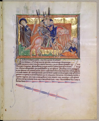 Ms L.A. 139-Lisboa fol.20 Army of Horsemen, Gulbenkian Apocalypse