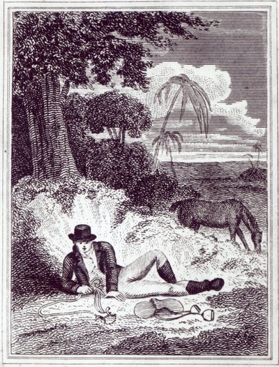 Mungo Park in Africa, an illustration from 