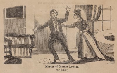 Yüzbaşı Lawson Cinayeti (gravür) by English School