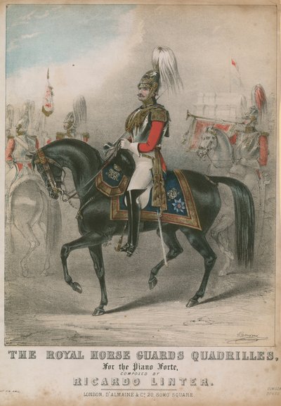 Kraliyet At Muhafızları Quadrilles için müzikal puan by English School