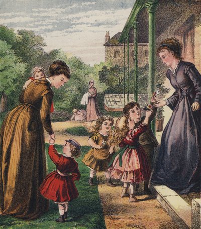 Çocuklarım (renkli taş baskı) by English School