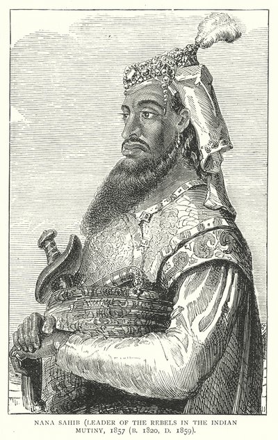 Nana Sahib (gravür) by English School