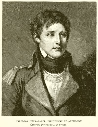 Napolyon Buonaparte, Topçu Teğmeni by English School