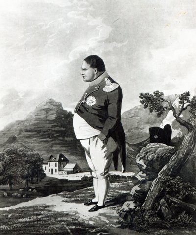 Napolyon, St. Helena adasında, 1820 by English School
