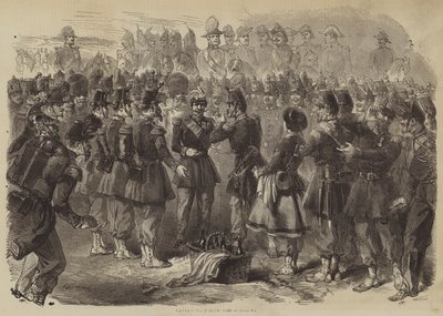 Chalons Kampında Üçüncü Napolyon (gravür) by English School